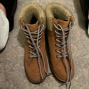 Boots! Never worn. Brand: Very Volatile Los Angeles